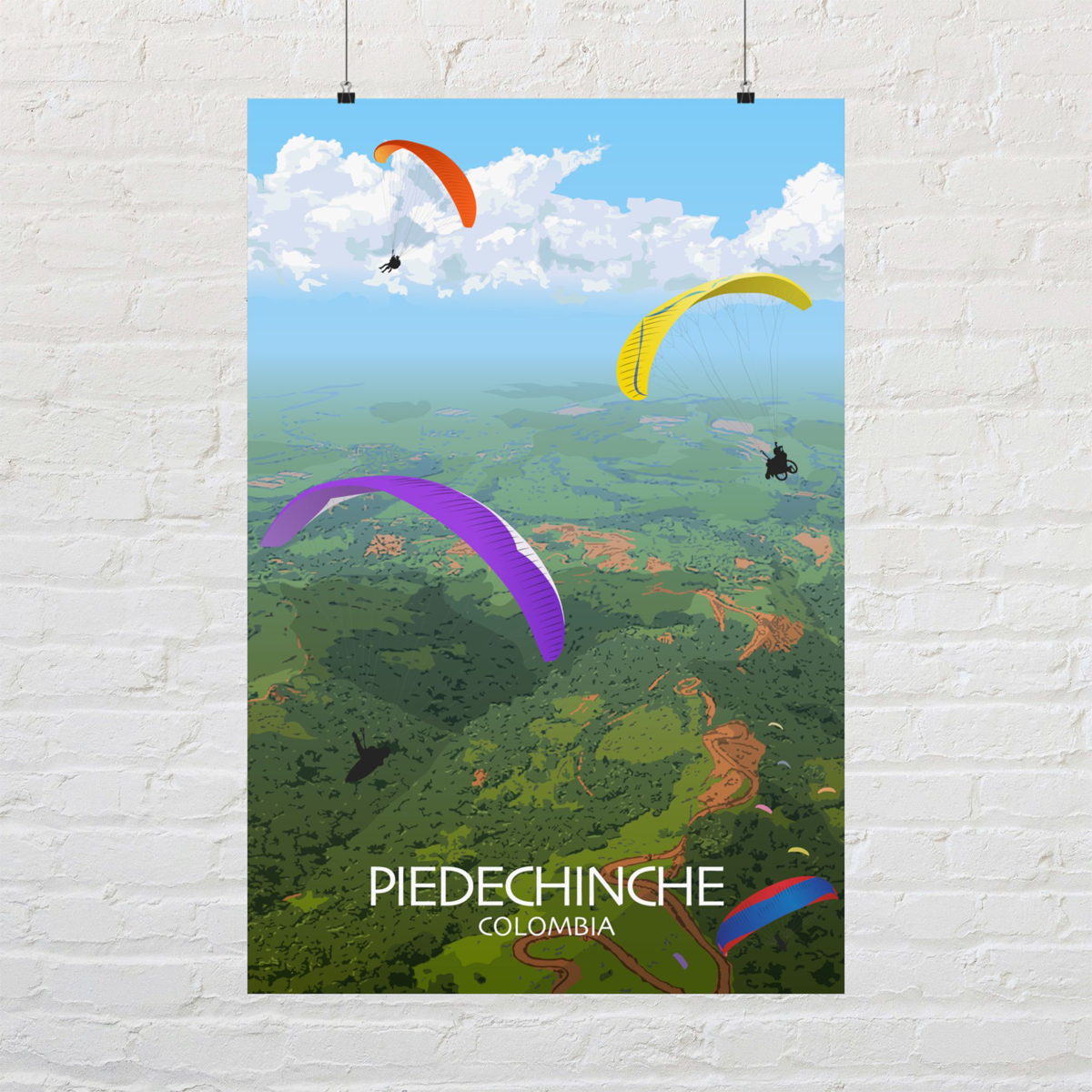 Piedechinche Paragliding Wall Art